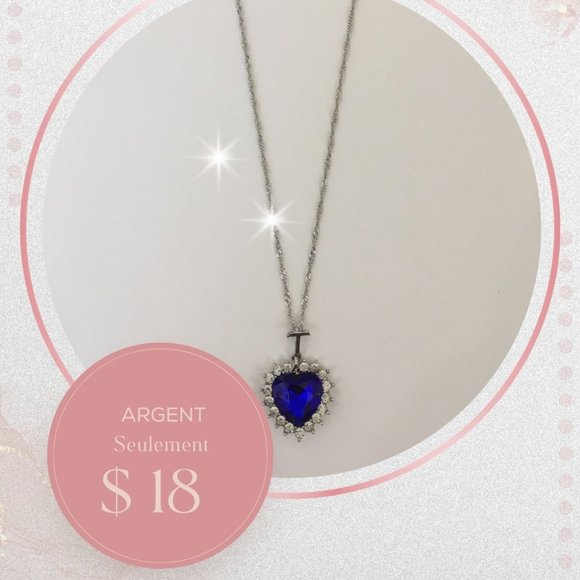 Collier à pendentifs Titanic Heart of The Ocean - Picture 1 of 4